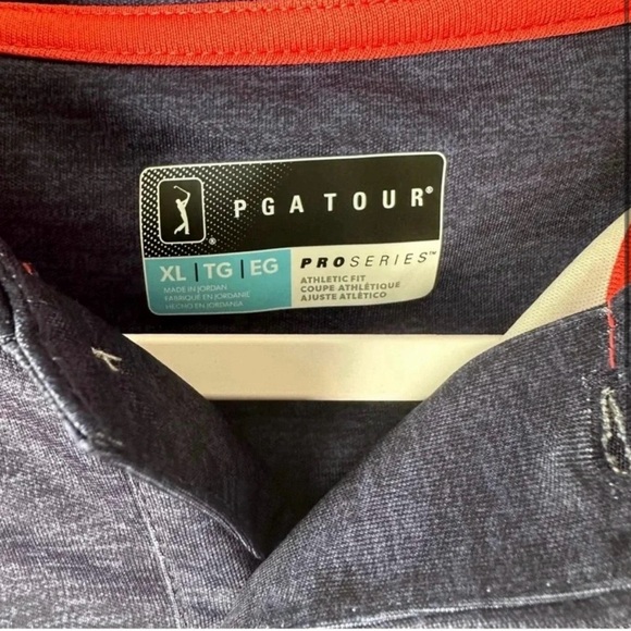 Mens PGA Tour Golf Polo NWT Size
XL Strips Red Blue White - Picture 2 of 3